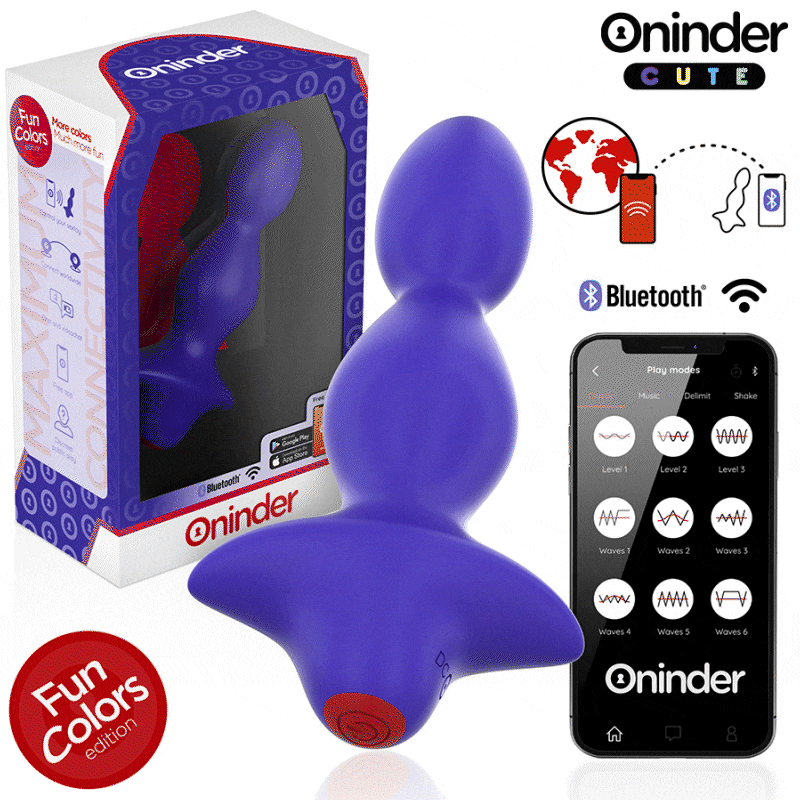 ONINDER CUTE Anal Vibrator Deep Stimulation with App Control ONINDER CUTE Anal Vibrator Deep Stimulation with App Control