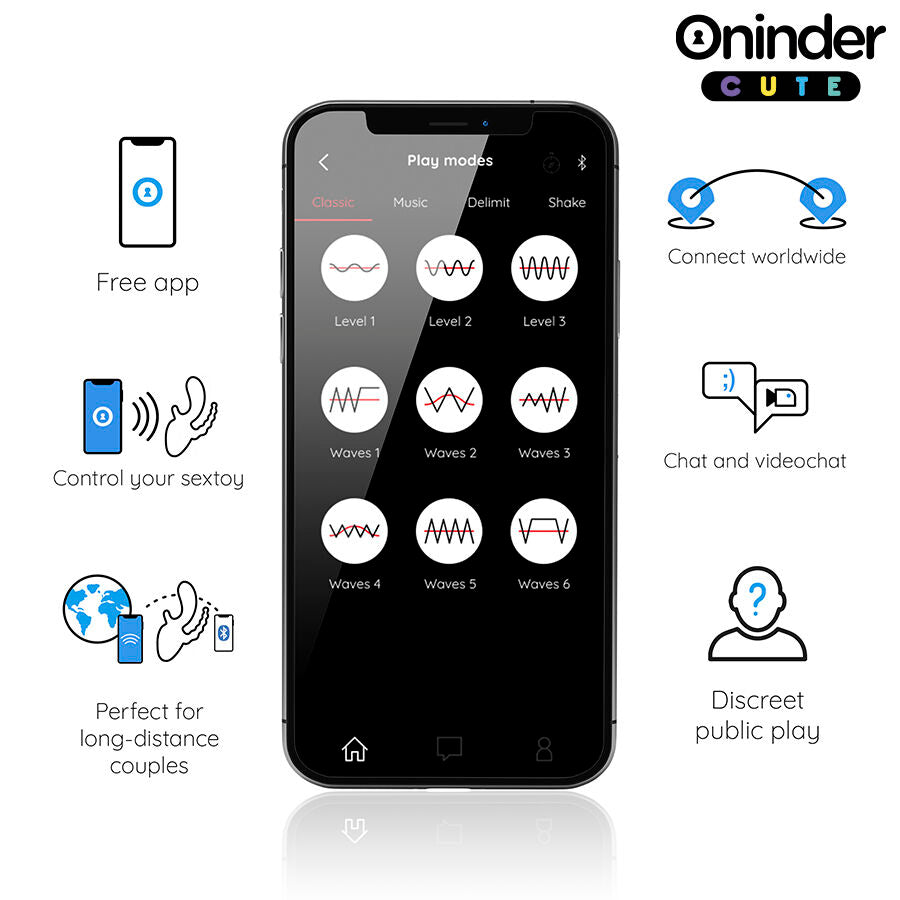 ONINDER CUTE Vibrator – Triple Stimulation with Smart Technology and Remote Control