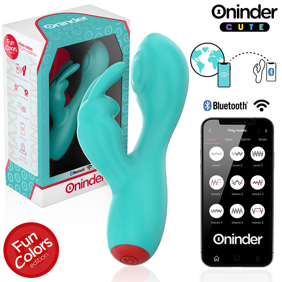 ONINDER CUTE Vibrator – Double Stimulation with Rabbit Arm and Tapping Technology