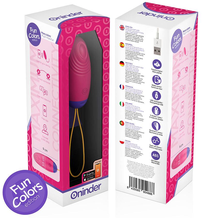 ONINDER CUTE Vibrating Egg – Internal Pleasure with Wave Movement and App Control