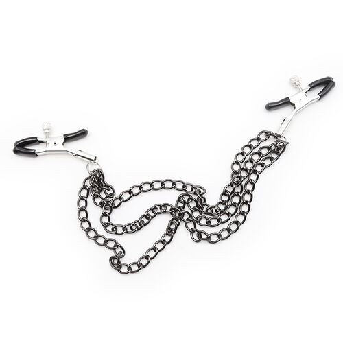 OHMAMA BLACK NIPPLE CLAMPS WITH MULTI CHAINS