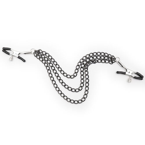 OHMAMA BLACK NIPPLE CLAMPS WITH MULTI CHAINS