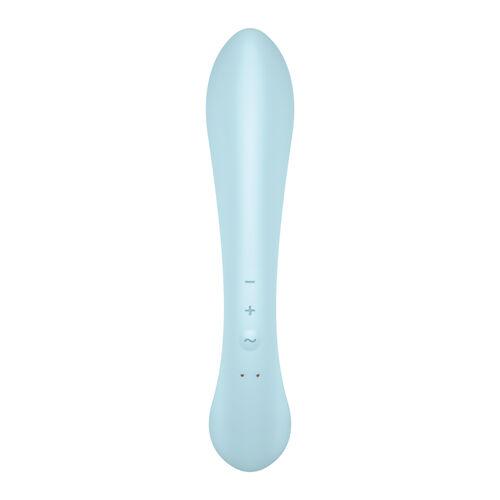 SATISFYER - TRIPLE OH VIBRAZIONE IBRIDA BLU