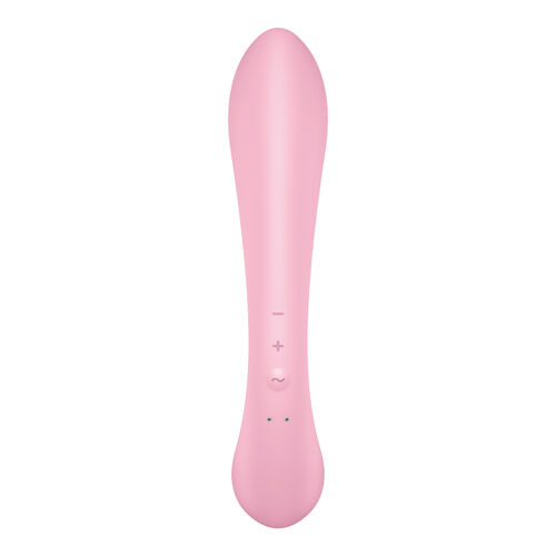 SATISFYER - TRIPLE OH VIBRADOR HÍBRIDO ROSA