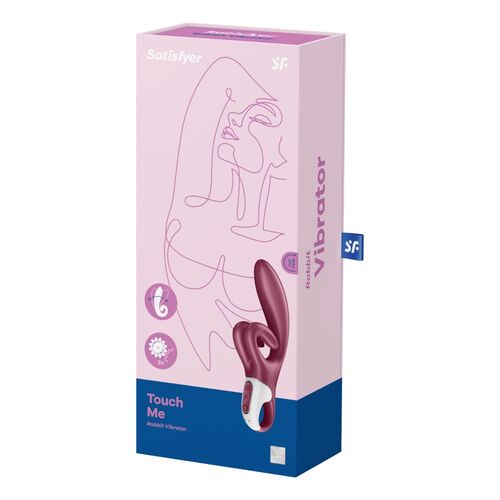 SATISFYER - VIBRAZIONE TOUCH ME RABBIT ROSSO