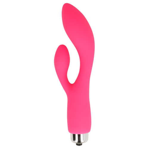 OHMAMA - VIBRATOR WITH RABBIT 12.5 CM PINK