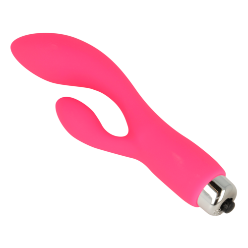 OHMAMA - VIBRATOR WITH RABBIT 12.5 CM PINK