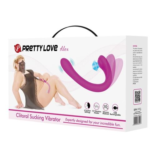 PRETTY LOVE - ALEX VIBRATOR UND KLITORISAUGER FLIEDER