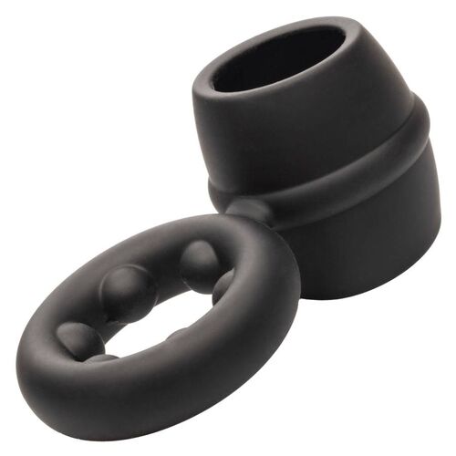 CALEXOTICS - ALPHA DUAL MAGNUM RING NEGRO