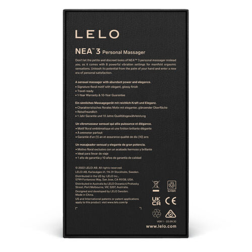 LELO - NEA 3 PERSÖNLICHES MASSAGER - BLAU