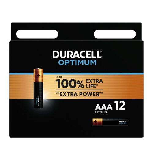 DURACELL - PILE ALCALINE OPTIMUM 200 AAA LR03 12 UNIT?