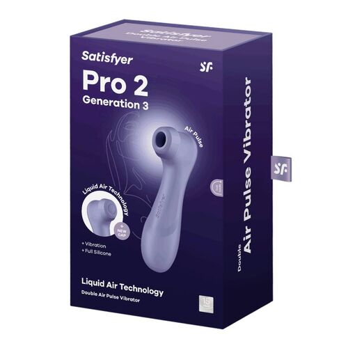 SATISFYER - PRO 2 GENERATION 3 LIQUID AIR TECHNOLOGY LILA