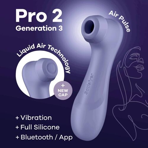 SATISFYER - PRO 2 GENERAZIONE 3 BLUETOOTH LILLA E APP