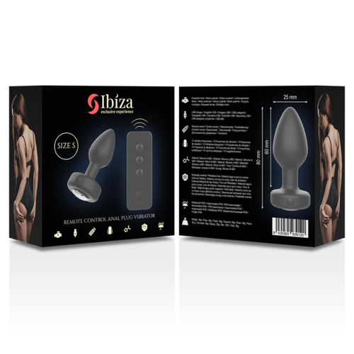 IBIZA - REMOTE CONTROL ANAL PLUG SIZE S