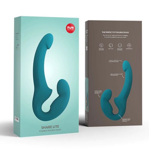 FUN FACTORY - SHARE LITE DOPPELDILDO DEEP SEA BLUE