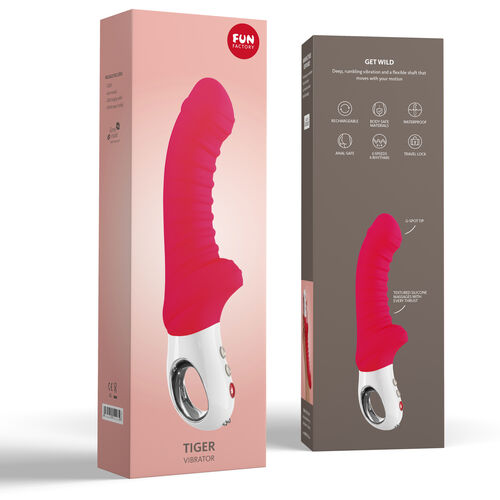 FUN FACTORY - VIBRATEUR TIGER G5 ROUGE INDE