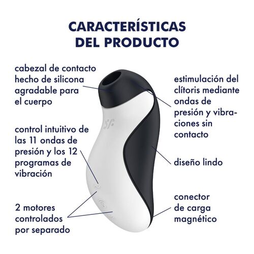 SATISFYER - STIMOLATORE ORCA AIR PULSE + VIBRAZIONE