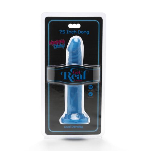 GET REAL - HAPPY DICKS DONG 19 CM BLU