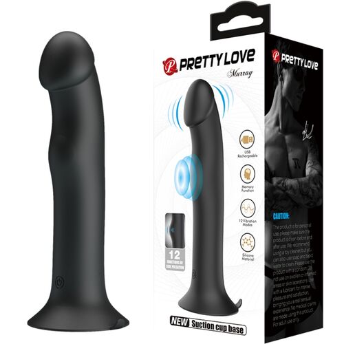 PRETTY LOVE - VIBRATEUR MURRAY ET VENTOUSE DE CLITORIS NOIR