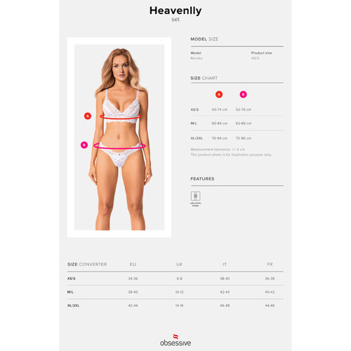 OBSESSIVE - HEAVENLLY-SET 2-TEILIG XL/XXL