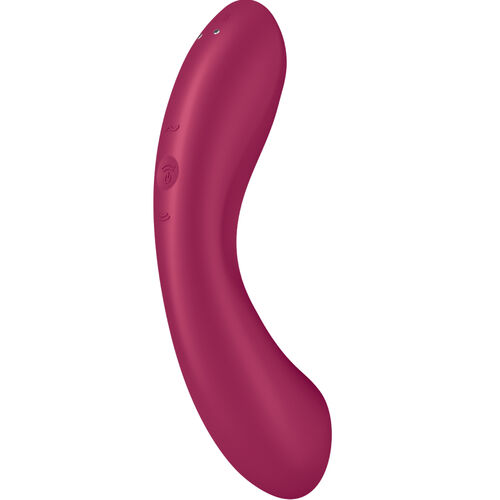 SATISFYER - CURVE TRINITY 1 AIR PULSE VIBRATION VERMELHO