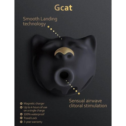 G-VIBE - GCAT MÍSTICO PRETO CLITÓRIS OTADOR