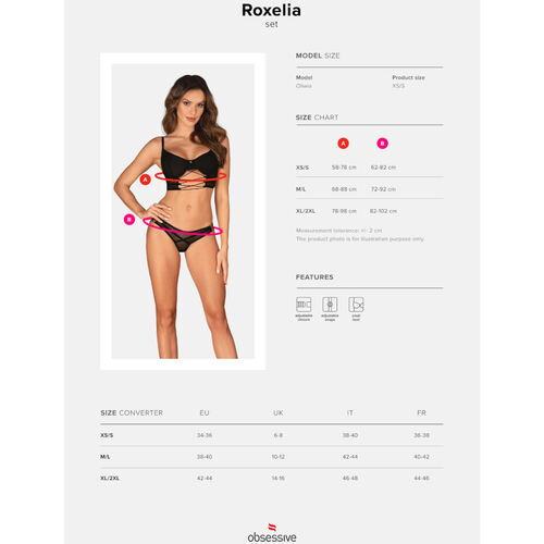 OBSESSIVE - ROXELIA SET ZWEITEILIG M/L