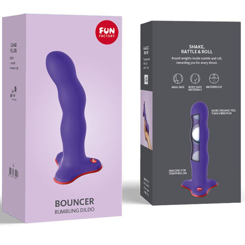 FUN FACTORY - BOUNCER DILDO FLASHY PURPLE