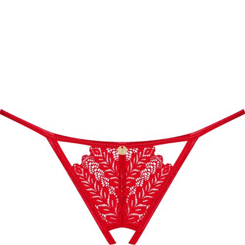 OBSESSIVE - INGRIDIA THONG CROTCHLESS ROT XS/S