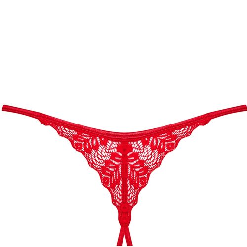 OBSESSIVE - STRING INGRIDIA CROCHLESS ROUGE XS/S