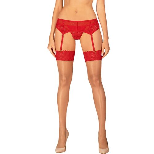 OBSESSIVE - INGRIDIA ROTE STRUMPFHOSE M/L