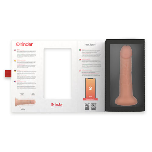 ONINDER - DILDO VIBRATORE GRANDE BOGOTÁ 9 VELOCITÀ NATURALE 22 CM -O- 4.5 CM - APP GRATUITA