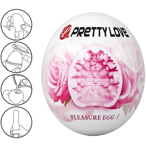 PRETTY LOVE - MASTURBATORE MASCHILE UOVO ROSA