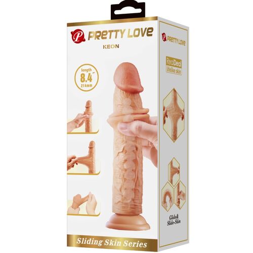 PRETTY LOVE - KEON DILDO REALISTICO 21 CM CARNE