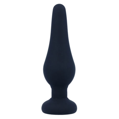 INTENSE - PLUG ANAL PIPO S SILICONE PRETO 9,8 CM