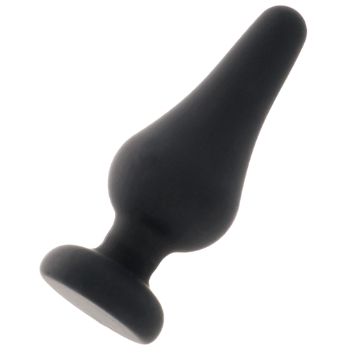 INTENSE - PLUG ANAL PIPO S SILICONE PRETO 9,8 CM