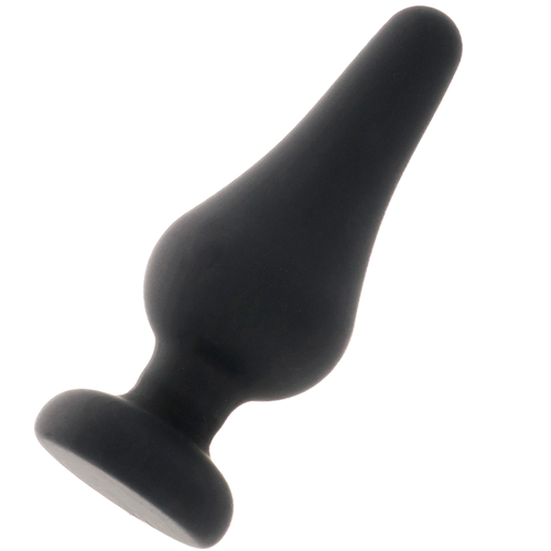 INTENSE - PLUG ANAL PIPO M SILICONE PRETO 11 CM