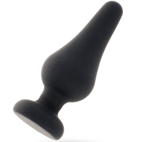 INTENSE - PLUG ANAL PIPO L SILICONE PRETO 13 CM