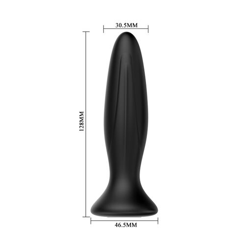 MR PLAY - WIEDERAUFLADBARER SCHWARZER VIBRATOR ANALSPLUG