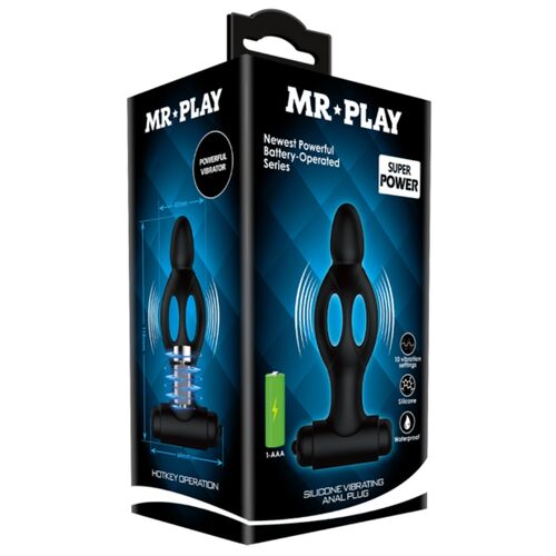 MR PLAY - PLUG ANAL EN SILICONE AVEC VIBRATION